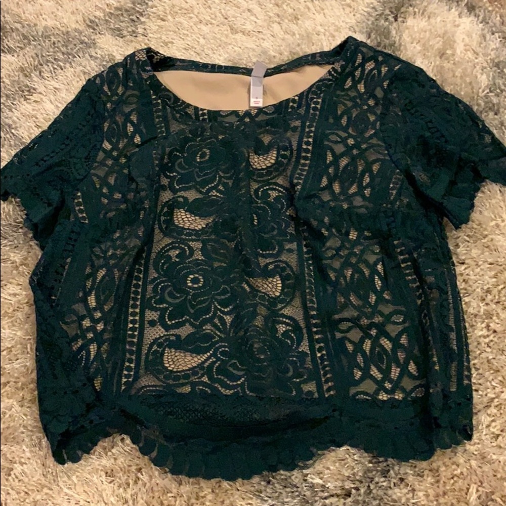 Lace crop top